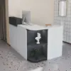 Modern L-Shaped Reception Desk For Small Shops Modern L-Shaped Reception Desk For Small Shops