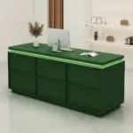 Small Vintage Front Desk for Boutique - Reception Counter & Cashier Station