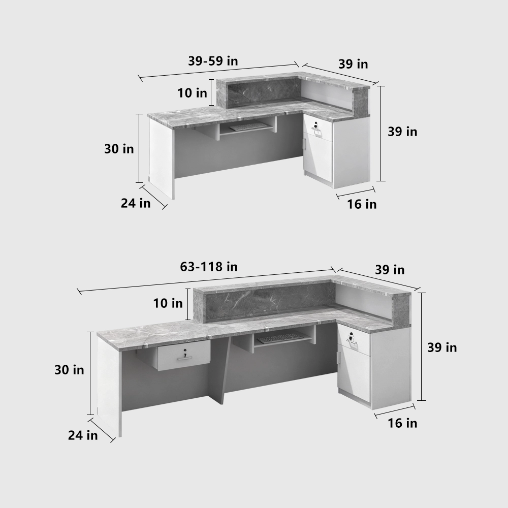 Modern Minimalist Cashier Reception Desk
