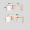 Minimalist curved corner reception desk Minimalist Curved Corner Reception Desk