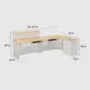 Minimalist Rounded Cashier Reception Desk