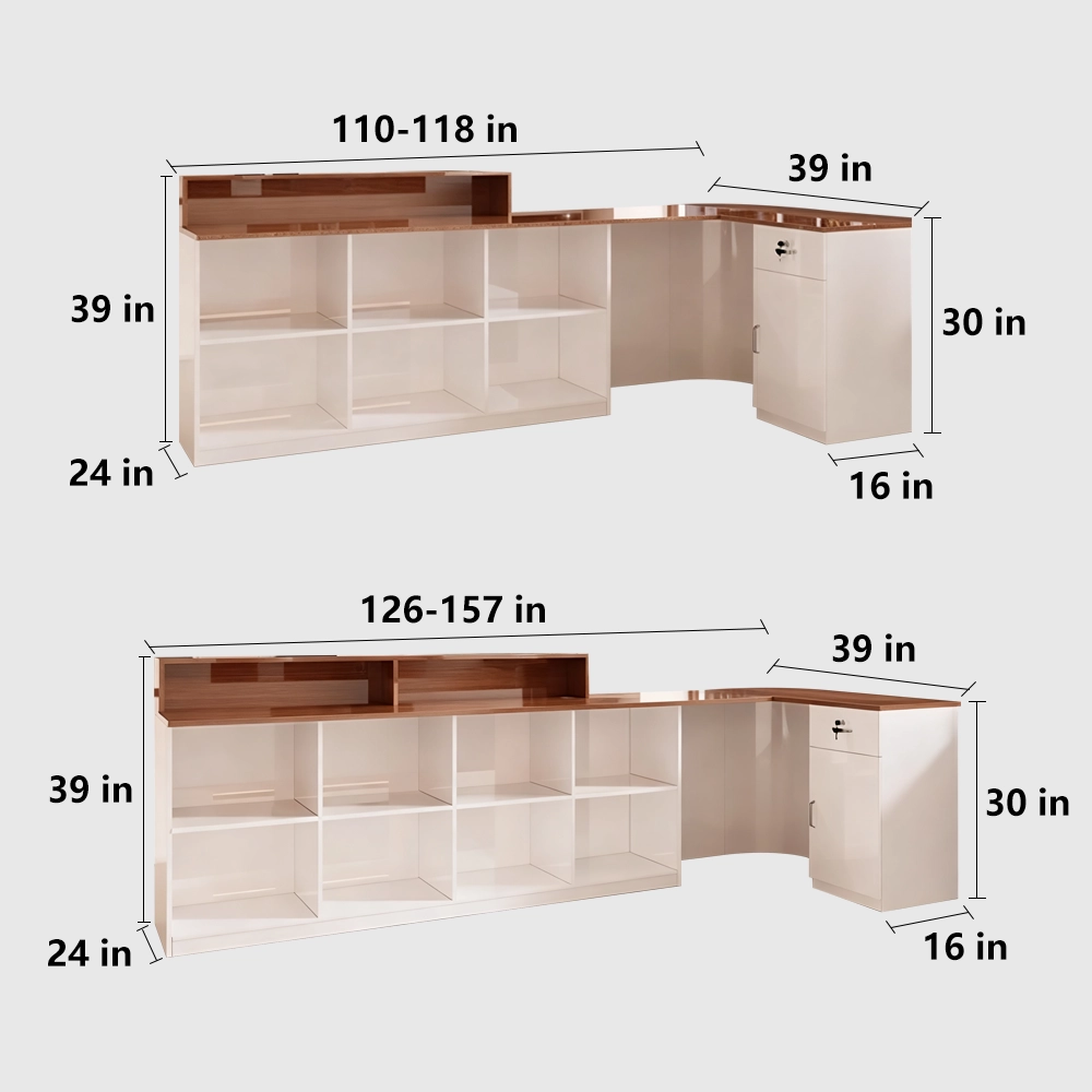 Multifunctional Commercial Corner Reception Desk Multifunctional Commercial Corner Reception Desk