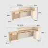 Lacquer Finish Corner Reception Desk Lacquer Finish Corner Reception Desk