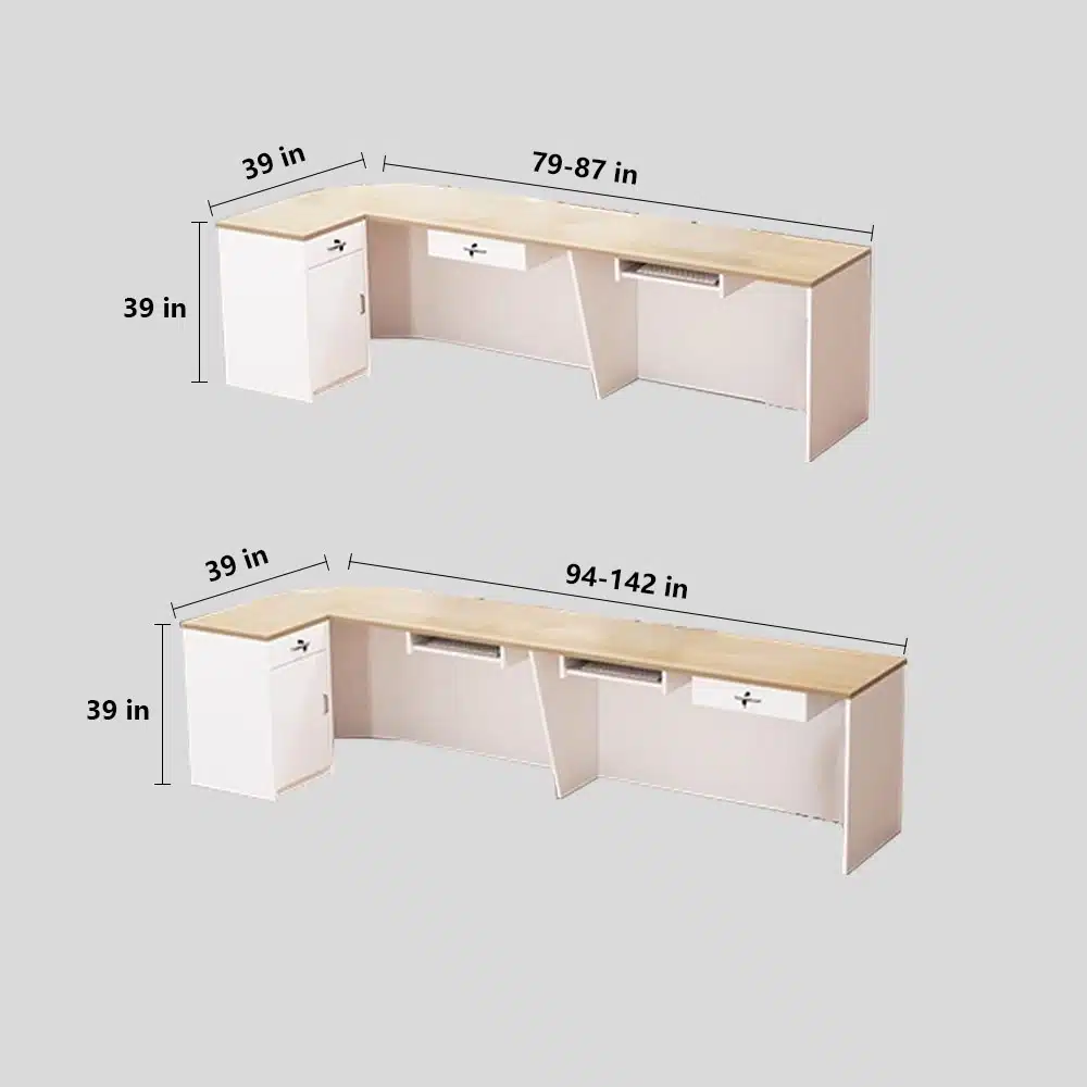 Sleek Minimalist Reception Desks for Retail Stores & Offices