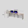 Commercial Curved Front Desk - Reception & Cashier Counter