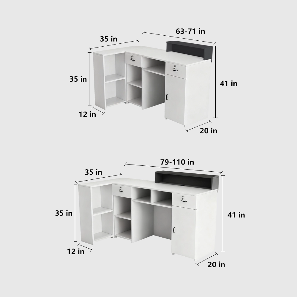 Modern L-Shaped Reception Desk For Small Shops Modern L-Shaped Reception Desk For Small Shops