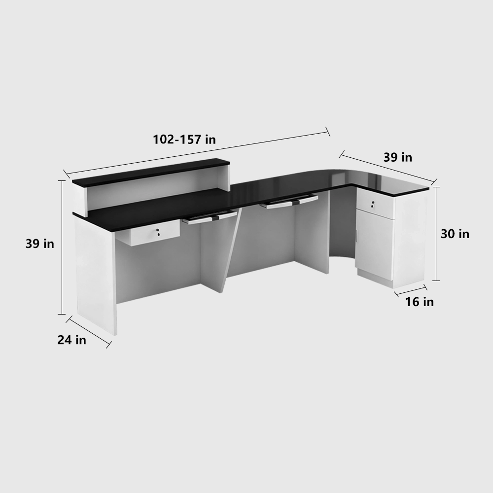 Stylish And Compact Cashier Reception Desk