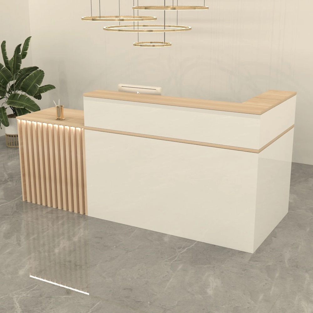 Lacquer Finish Corner Reception Desk Lacquer Finish Corner Reception Desk