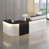 Stylish And Compact Cashier Reception Desk