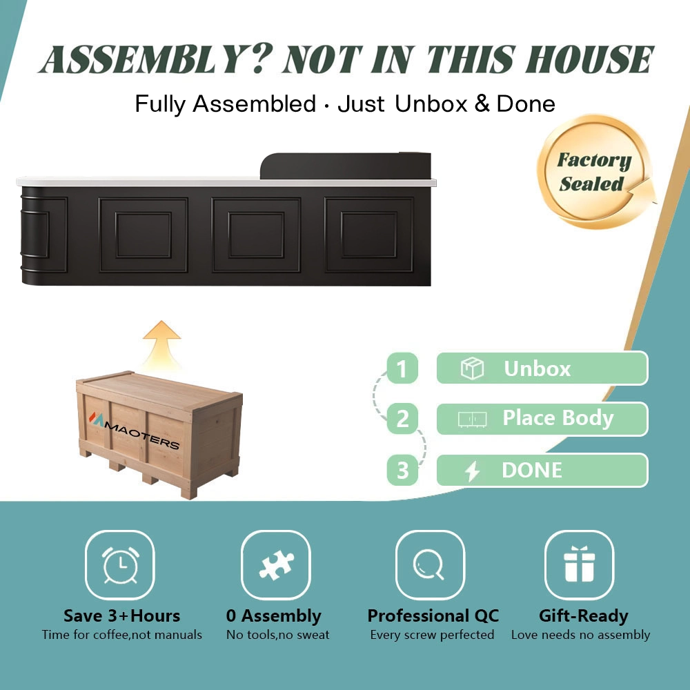 French-style Light Luxury Retro Cashier Reception Desk