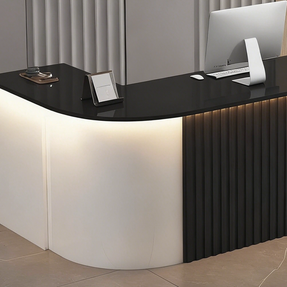 Stylish And Compact Cashier Reception Desk