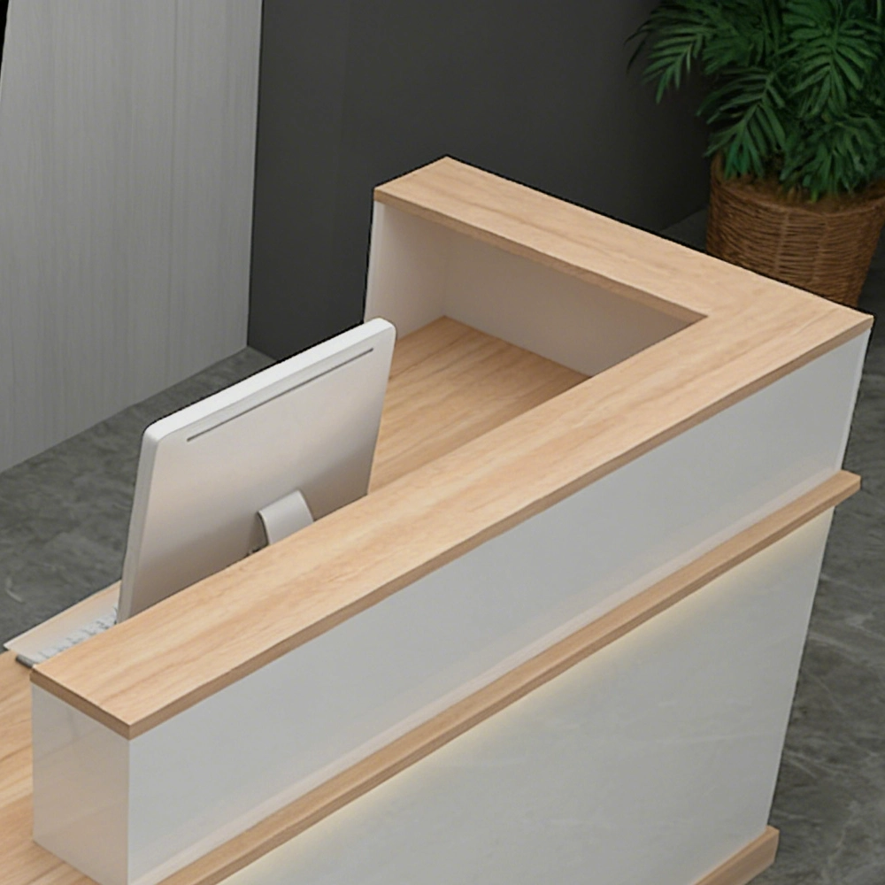 Simple Front Desk for Restaurant & Salon Modern Reception Desk For Retail Store Checkout & Cashier Station