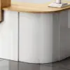 Minimalist Rounded Cashier Reception Desk