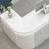 Thickened Curved Corner Painted Reception Desk