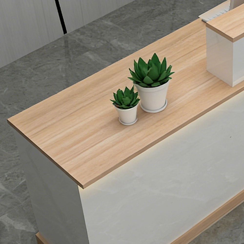 Simple Front Desk for Restaurant & Salon Modern Reception Desk For Retail Store Checkout & Cashier Station