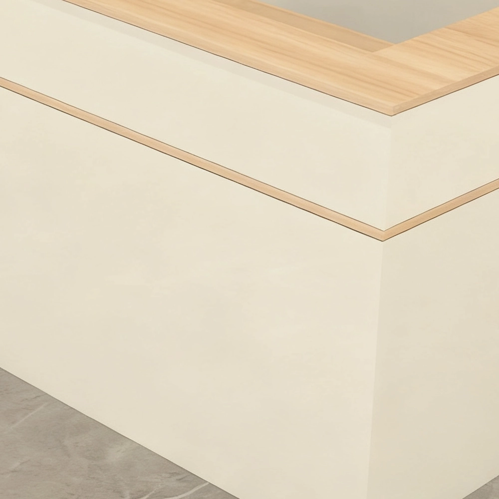 Lacquer Finish Corner Reception Desk Lacquer Finish Corner Reception Desk