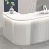 Thickened Curved Corner Painted Reception Desk