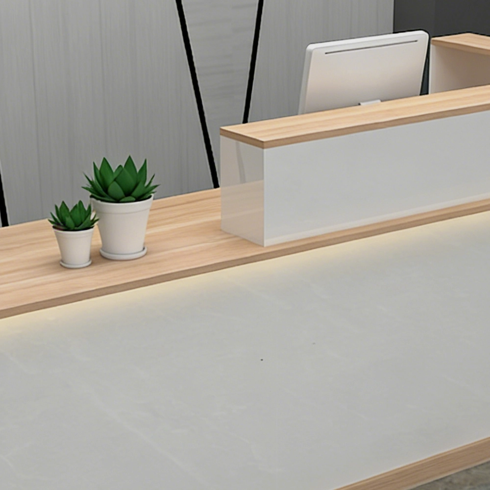 Simple Front Desk for Restaurant & Salon Modern Reception Desk For Retail Store Checkout & Cashier Station