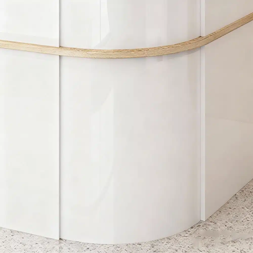 Commercial Curved Front Desk - Reception & Cashier Counter