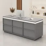 Small Vintage Front Desk for Boutique - Reception Counter & Cashier Station