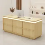 Small Vintage Front Desk for Boutique - Reception Counter & Cashier Station