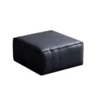 Leather Grey Sofa with Wide Armrests - Maoters