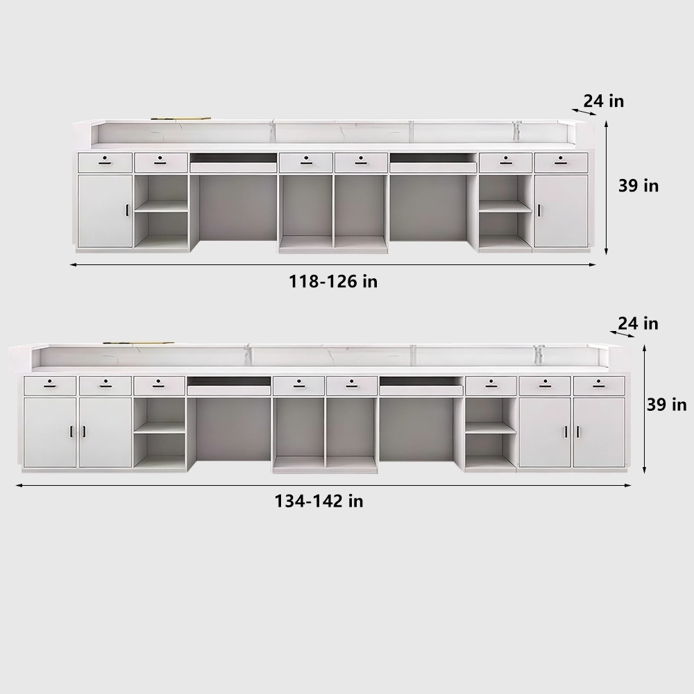 Marble-Lacquer Reception & Cashier Desks