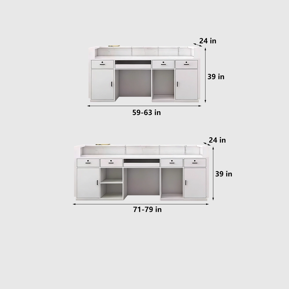 Marble-Lacquer Reception & Cashier Desks