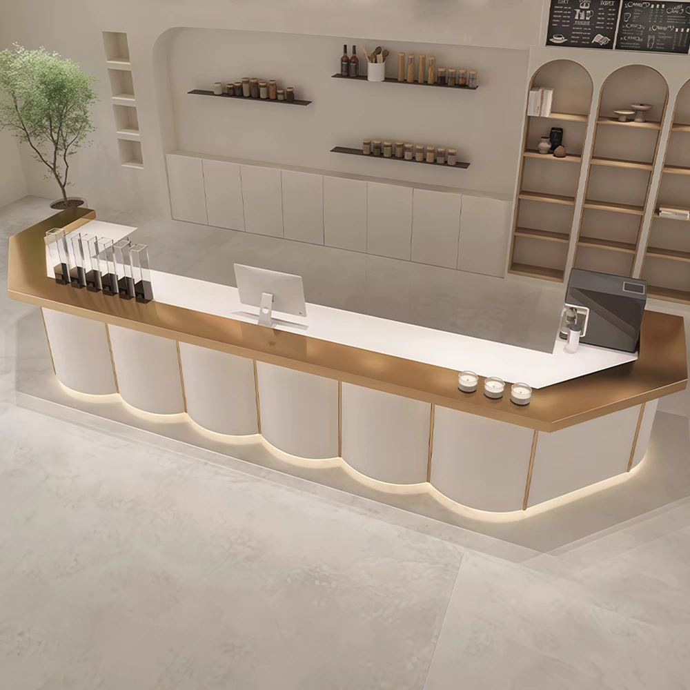 Modern Cream Tone Bistro & Reception Desk