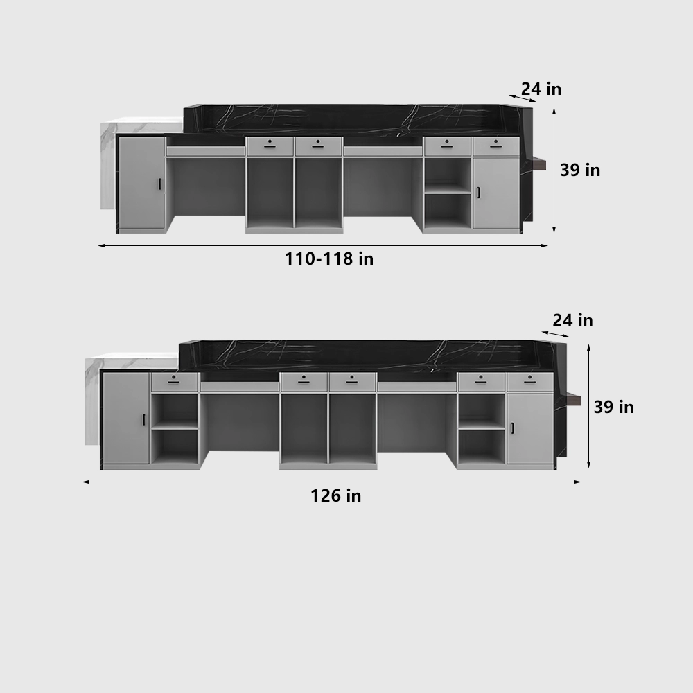Reception Desks in Composite Stone & Marble For Businesses