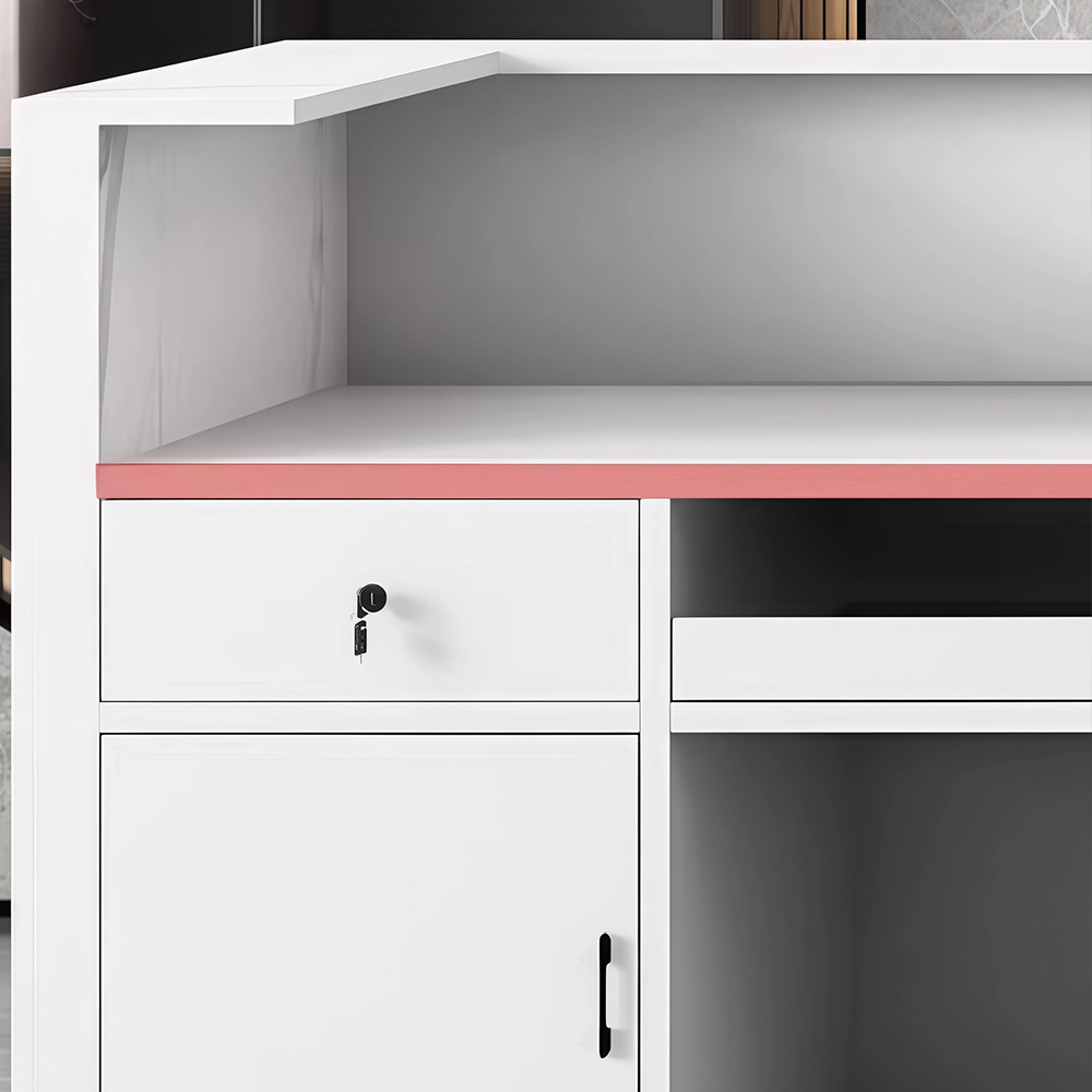 Rectangular Marble Reception Desk for Corporate & Hotel Lobby