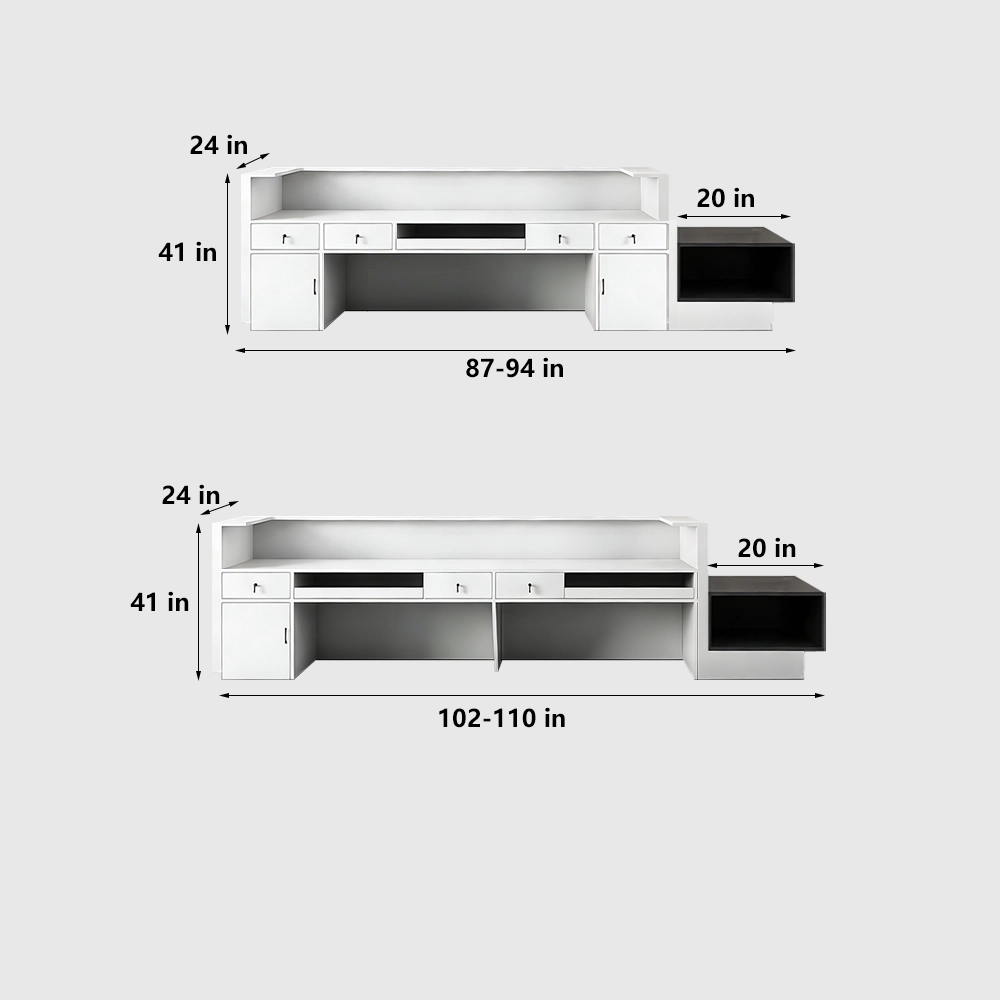 Rectangular Marble Reception Desk for Corporate & Hotel Lobby