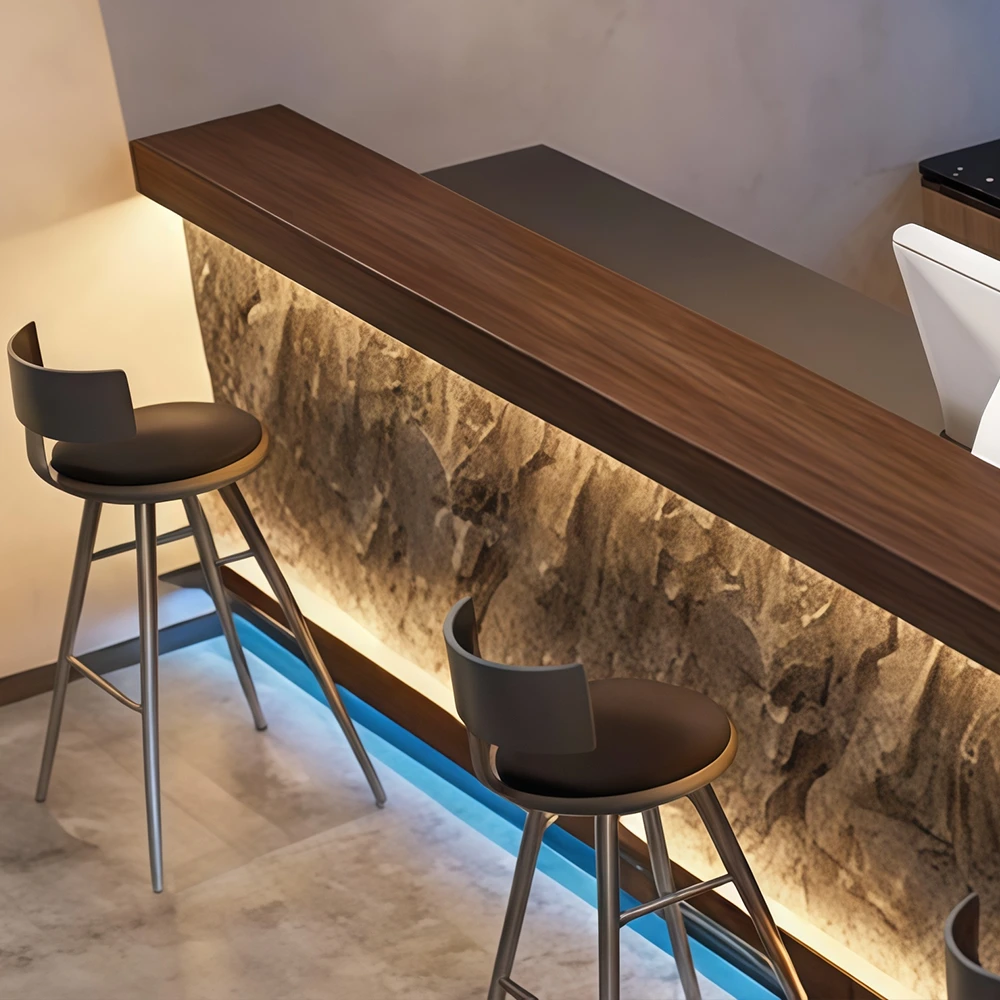 Rustic Industrial Feature  & Bar Counter in Cultured Stone
