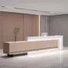 Simple And Modern Company Reception Desk