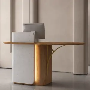 Nordic-style Minimalist Small Reception Desk