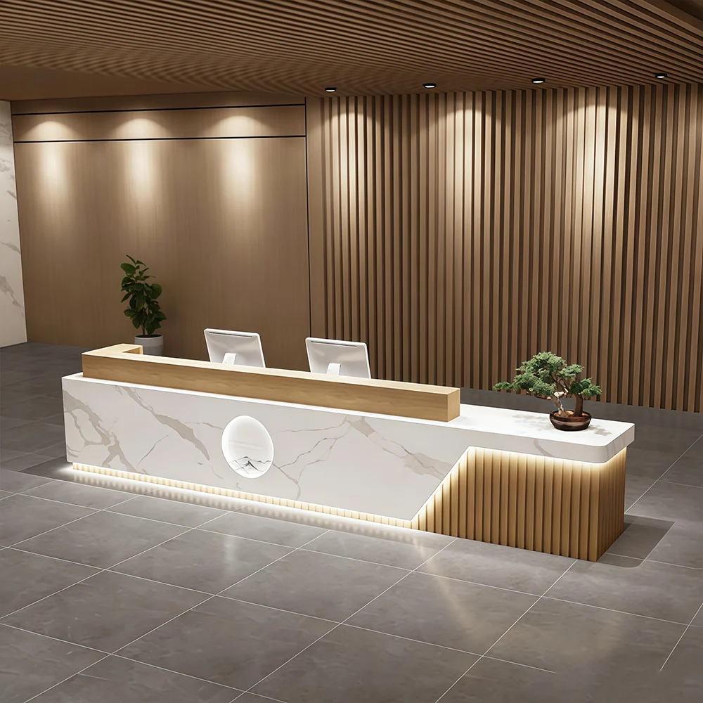 Marble Business-style Reception Desk