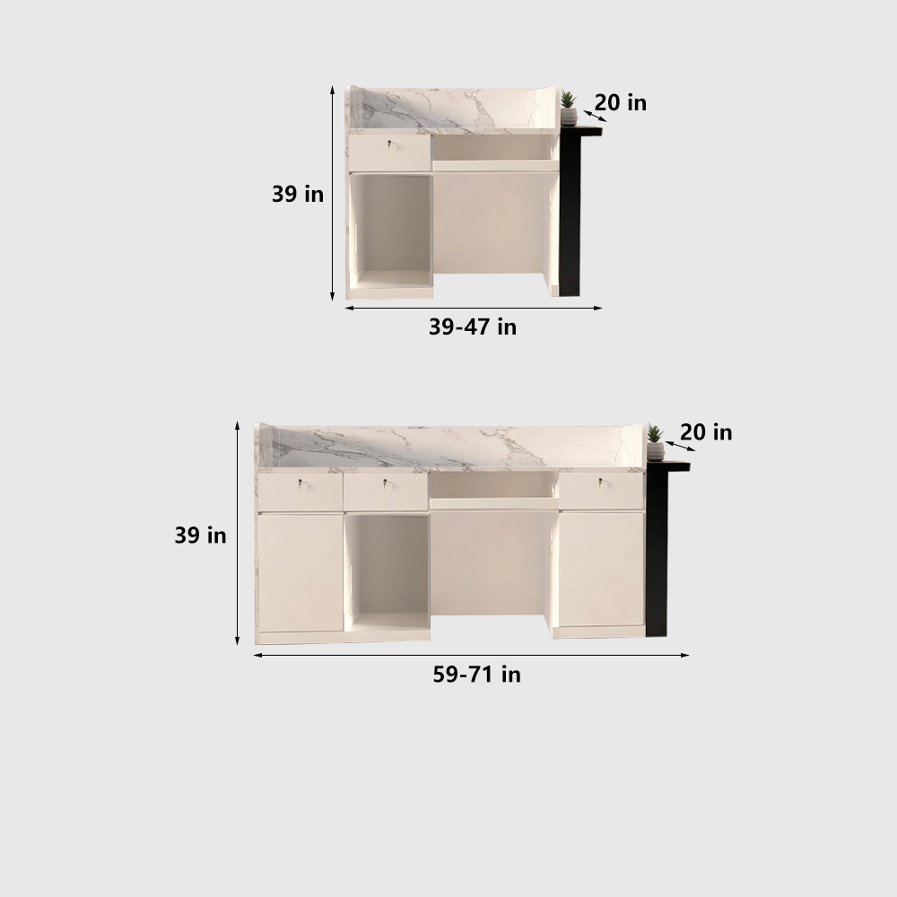 High-end Marble Company Reception Desk