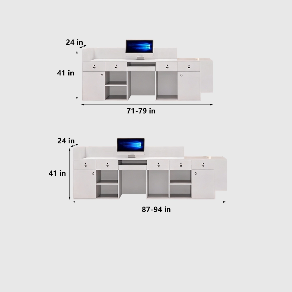 Simple And Modern Company Reception Desk