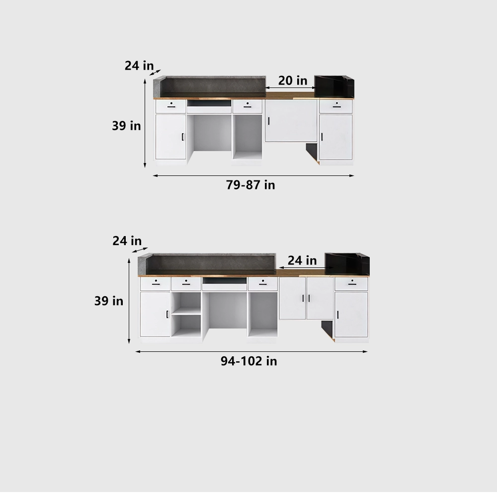 Genuine Marble Stone Hotel Reception Desk