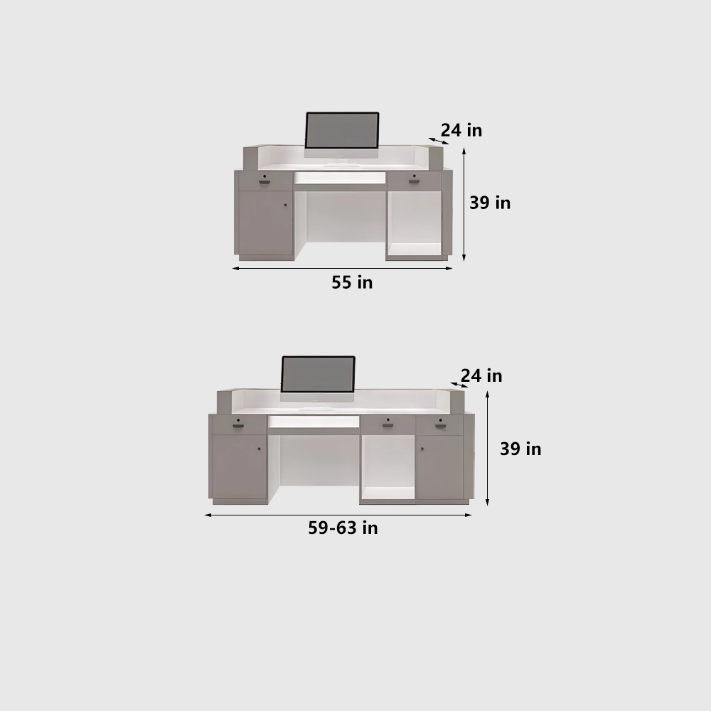Luxury Minimalist Reception Desks For Modern Corporate Offices