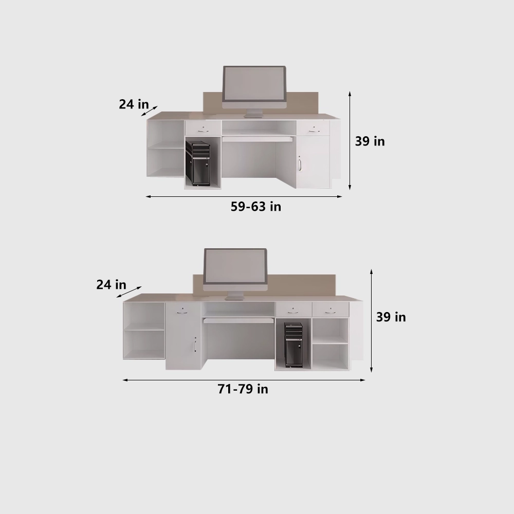 Minimalist Modern Corporate Reception Desk