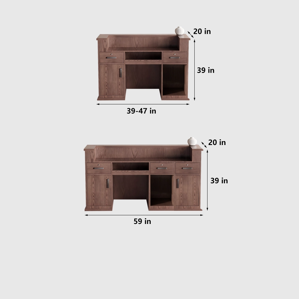 Vintage-style Light Luxury Reception Desk