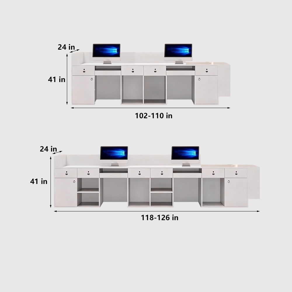 Simple And Modern Company Reception Desk