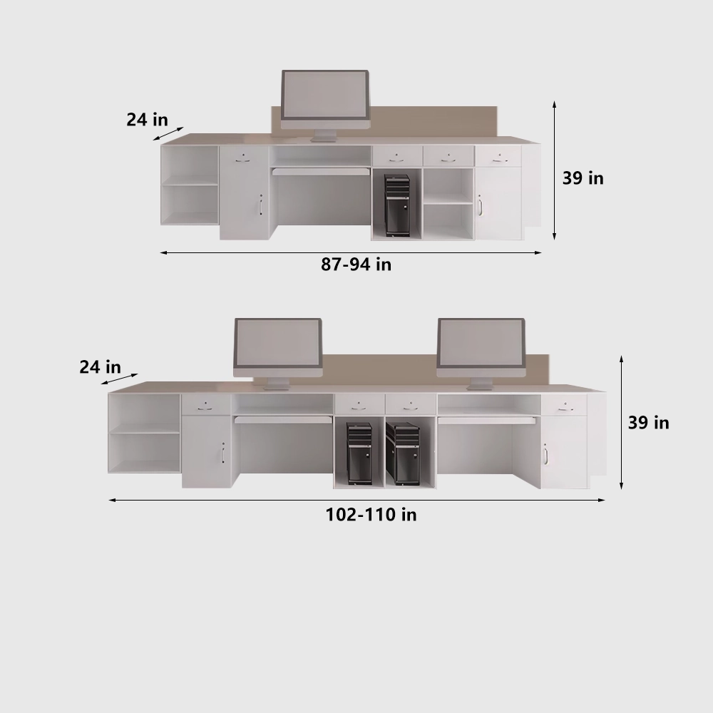 Minimalist Modern Corporate Reception Desk