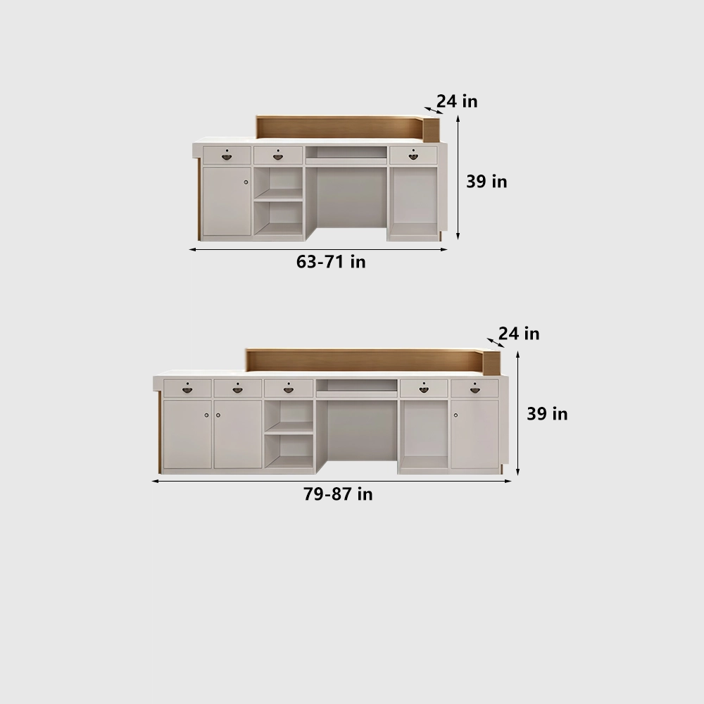 Marble Business-style Reception Desk