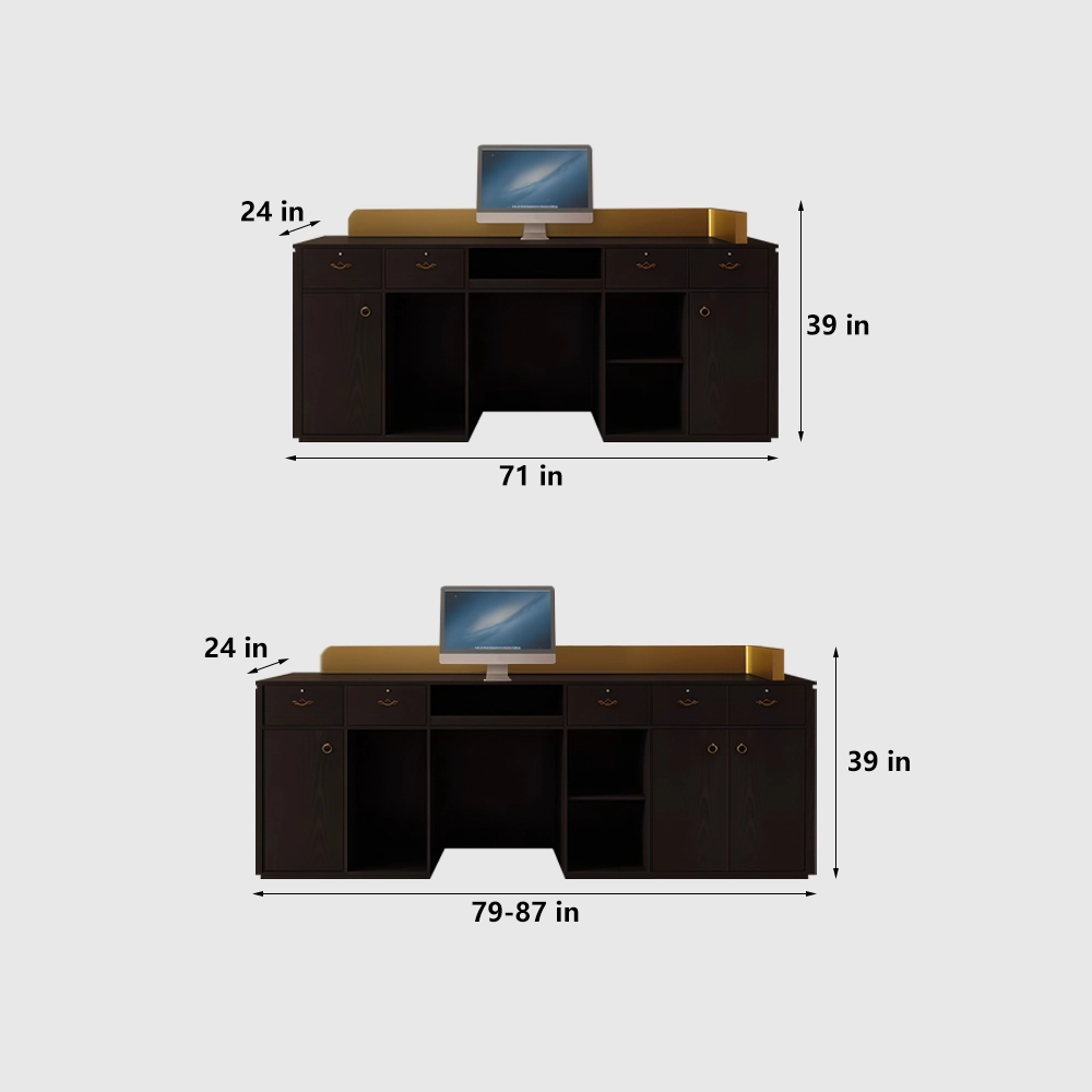 Light Luxury Modern Small Reception Desk