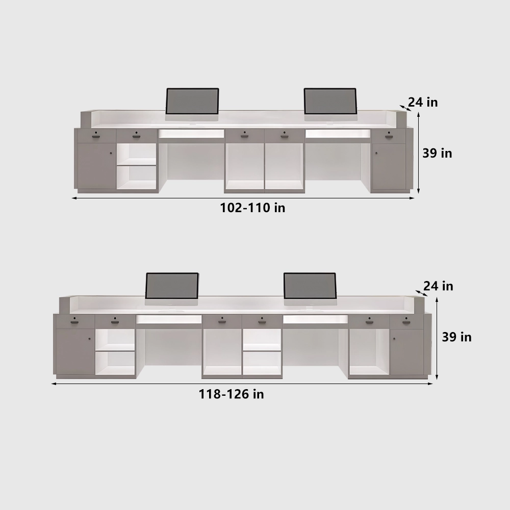 Luxury Minimalist Reception Desks For Modern Corporate Offices