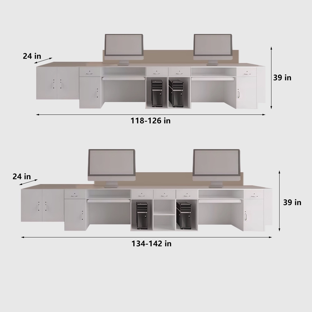 Minimalist Modern Corporate Reception Desk