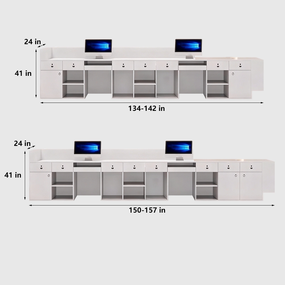 Simple And Modern Company Reception Desk