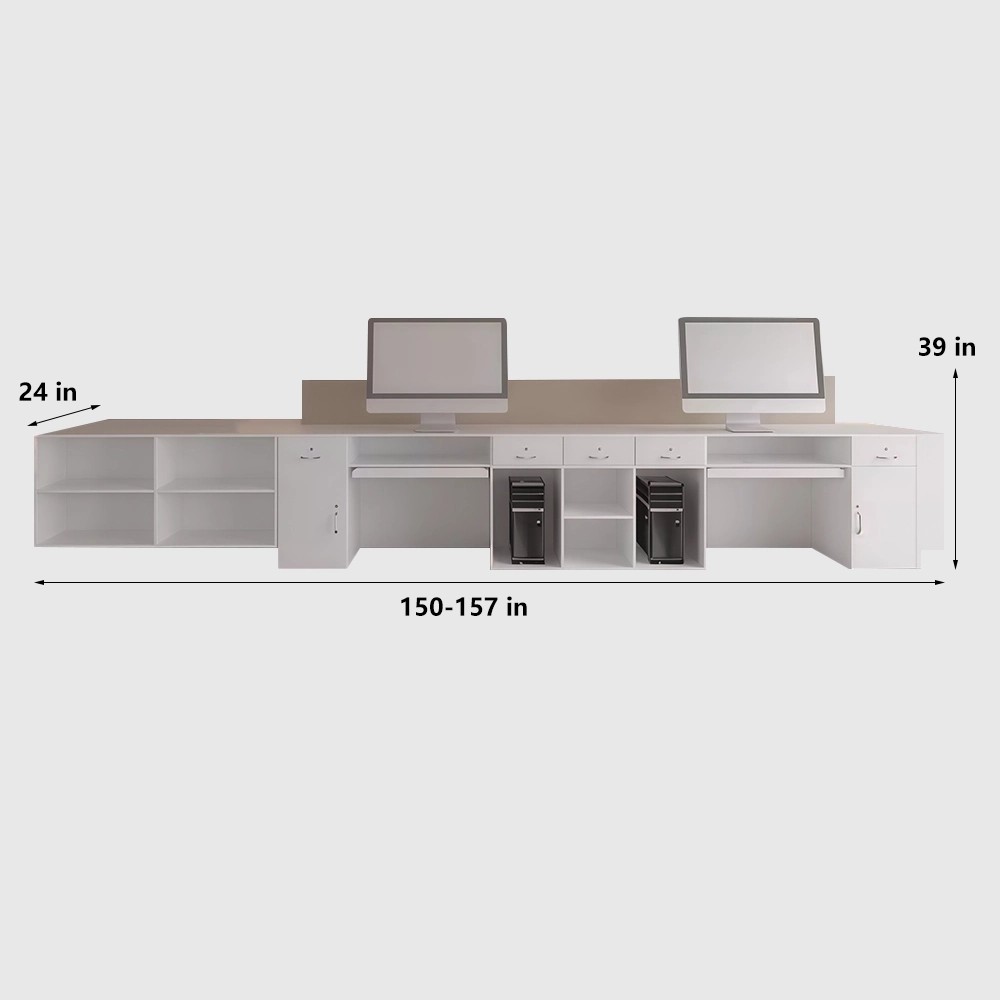 Minimalist Modern Corporate Reception Desk